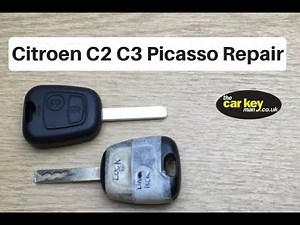 Key battery replacement Citroen C2, C3 Picasso