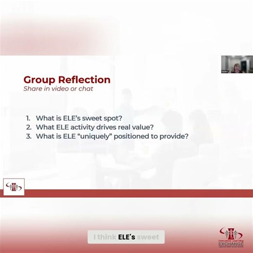 ELE’s Sweet Spot: Peer Learning in Real Time