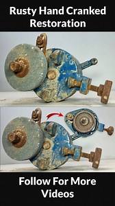 117K views · 1.4K reactions | Vintage Rusty Hand Cranked Grinder Restoration #restoration #antique #asmr #diy #metal #tools #oldthings #vintage | Beta Restoration | Facebook