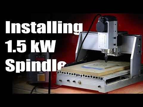 Installation Guide and First Chips! 1.5 kW spindle 110v air cooled CNC Router Upgrade