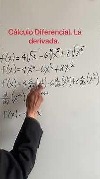 Cálculo diferencial. Derivada