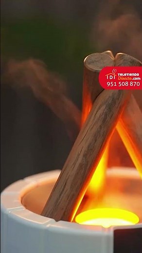 HUMIDIFICADOR DE AIRE CON DIFUSOR EFECTO LLAMA Y LED MULTICOLOR