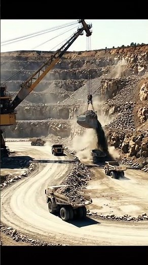Massive Machines in Action: Raw Power of Open-Pit Mining! 🏗️