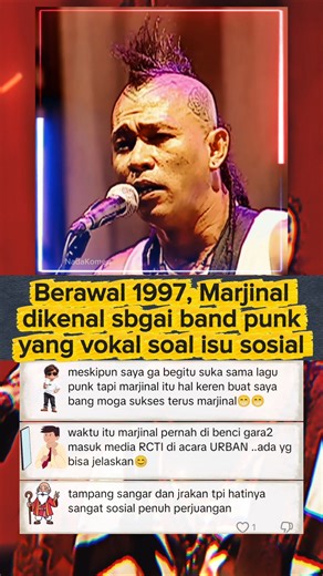 Berawal 1997, Marjinal dikenal sbgai band punk yang vokal soal isu sosial