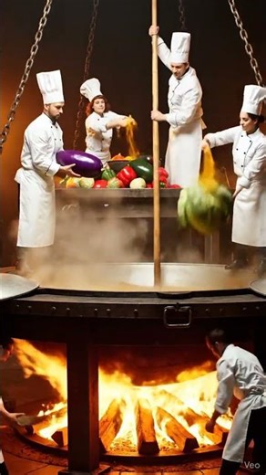 Chefs Cook a Colossal Feast! Massive Pot!