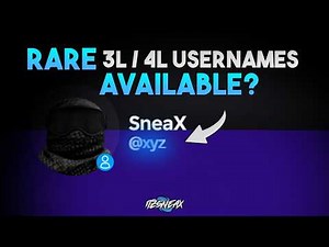 RARE 3L & 4L Usernames Still Available on Roblox