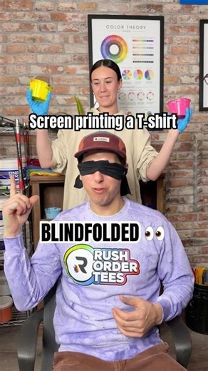 Screen Printing A T-Shirt Fully Blindfolded! 🫣
