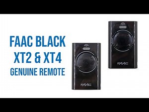 FAAC Black XT2 & XT4 Genuine Remotes Video Description