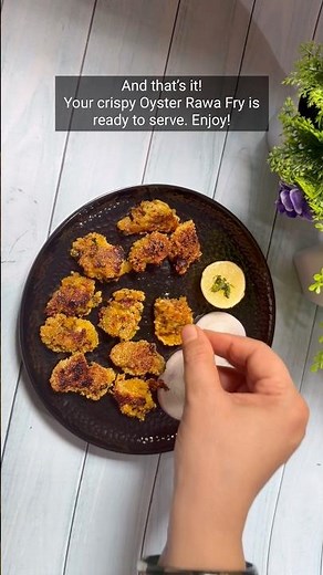 🦪 Crispy Oyster (kalva) Rawa Fry Recipe #recipe #foodreels #oysters