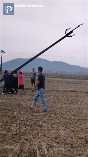 The Power of Teamwork: Manual Installation of a HT Pole