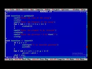 Program to insert an element into an array at given position