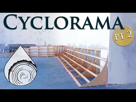 building cyclorama part2 | cyc wall | photo studio infinity wall