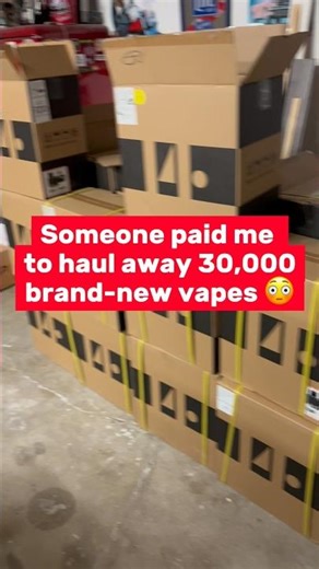 I Got Paid To Haul Away 30,000 Vape Pens 😳 #viral