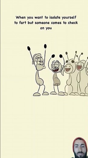 When you want to isolate yourself to fart but someone comes to check on you! 4kmeme🤣 #shorts #funny