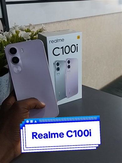 Realme C100i Key Features RAM: 4GB Internal Storage: 128GB Display: 6.8-inch HD Processor: Unisoc T7250 (12 nm) Operating System: Android 16 Rear Cameras: 8MP Front Camera: 5 MP Selfie Camera Connectivity: 4G, Wi-Fi, Bluetooth 5.2, NFC, USB Type-C Battery: Si/C Li-Ion 7000 mAh, 15W Colors: Dawn Purple, Dusk Gray.#sialophones #realme #phone #kenyantiktok🇰🇪 #creatorsearchinsights