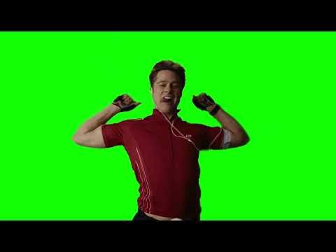 Brad Pitt dancing in Burn After Reading green screen