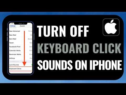 How to Turn Off Keyboard Click Sounds on iPhone – Quick Settings Guide