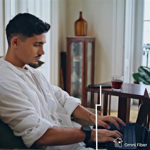 When you work from home, stream TV, scroll, game, and video chat, all on the same connection, you need Internet that doesn’t quit on you. Slow speeds and dropped connections shouldn’t be part of your routine. Omni Fiber Internet gives you the consistency you’ve been missing, so you can focus on your day instead of resetting your router (again). More speed. More reliability. Less stress. Take control of your Internet. Build your custom plan at https://hubs.la/Q03_bNNZ0 and submit your order. #Omn