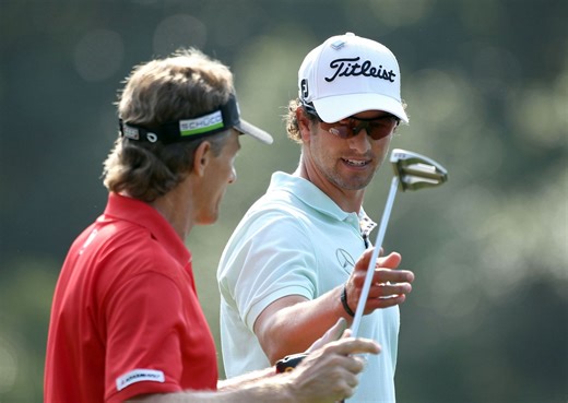 “Was a mood killer” – Adam Scott recalls Bernhard Langer getting sat down at a Masters Champions Dinner