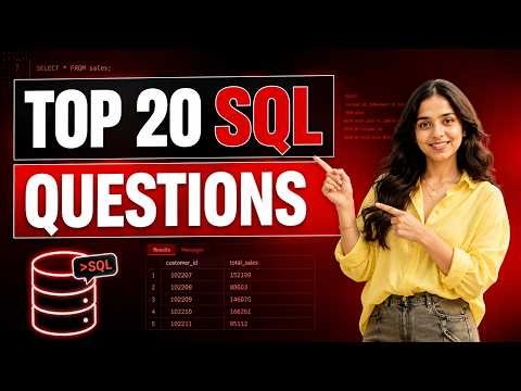 20 SQL Questions Interviewers LOVE to Ask! | SQL Interview Prep