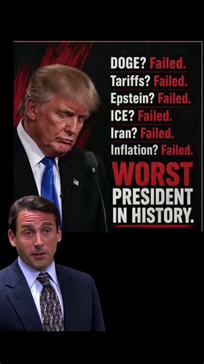 Trump is the worst president ever! #fdt #maga #fafo #trump #america #politics #liberal #usa #worst