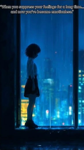 “Expressionless… yet filled with unspoken emotions. 💭🌃”#emotional #animeedit #feelings #sadreel