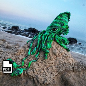 Kraken Crochet Amigurumi Pattern DIGITAL PDF by Crafty Intentions - Etsy