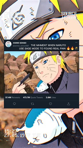 THE MHMENT WHEN NARUTO USA SAGE MODE TO FOUND REAL PAIN 🔥#narutoshippuden #anime #reel #viralvideo
