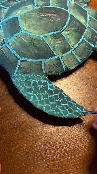 Making a Big Turtle Wall Art: DIY Cardboard Tutorial