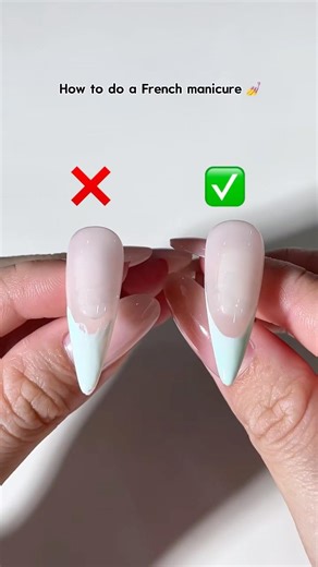 ✅French Tips for Complete Beginners! #nails #frenchnails #nailtutorial #shortsviral