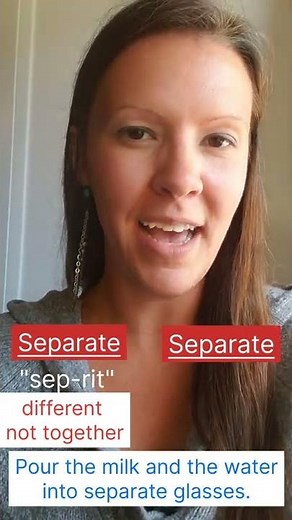 Separate - pronunciation + meaning