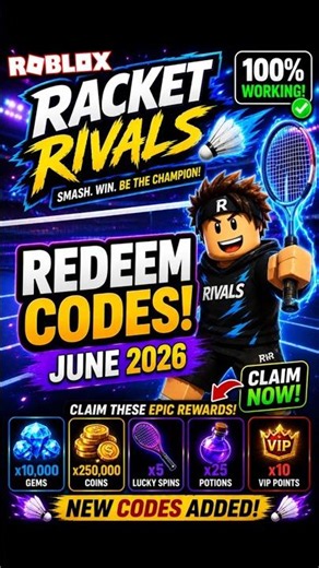Racket Rivals Redeem Codes | Racket Rivals Codes #racketrivalscodes