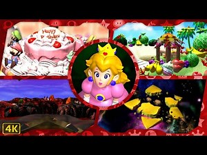 Mario Party for N64 ⁴ᴷ Full Playthrough (All Boards, Peach gameplay)