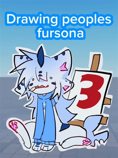 Furry Art Drawing: Nartos is Busy!