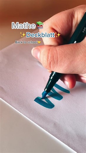 Mathe Deckblatt Ideas for Back to School 2021