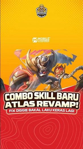 ATLAS REVAMP IS BUSTED! Skill 2 + Ult Combo Makes His Pull Area Massive! 😱 #mobilelegends