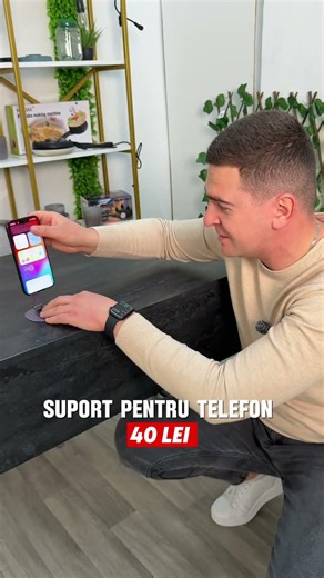 SUPORT TELEFON PLIABIL ROTATIV METALIC | CONFORT MAXIM LA UTILIZARE | TopMag