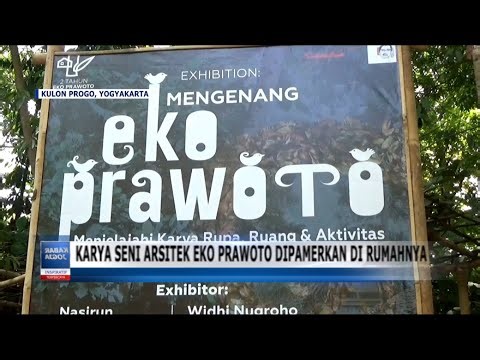 KARYA SENI ARSITEK EKO PRAWOTO DIPAMERKAN DI RUMAHNYA