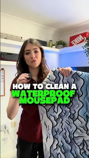 How to clean a waterproof mousepad | #mousepad #cleaning #gamingsetup
