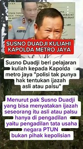 Susno Duadji bicara tentang polemik Ijazah #jokowi #prabowo