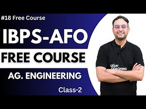 #18 Free Demo Course for Agriculture Exams | agricultural Engineering | Class-1 | Deepak Sir