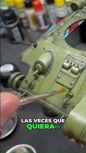 The ultimate trick for painting REALISTIC RUST T34/76 🛡️ #scalemodeling #tutorial #painting