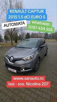 Renault Captur 2015 1.5 dCi 90 CP euro 5 automata