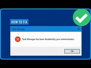 How to Fix Task Manager Disabled by Your Administrator (2025)