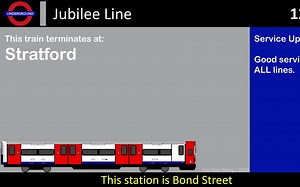 伦敦地铁报站Jubilee Line Train Announcement