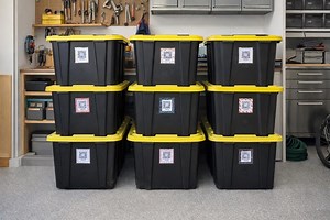 Storage Container Labels | Bin Organization Tags | QR Codes | Laminated Labels | Christmas Storage Labels - Etsy