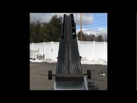 Best Homemade wood conveyor converted hay elevator - Version 2 FASTER