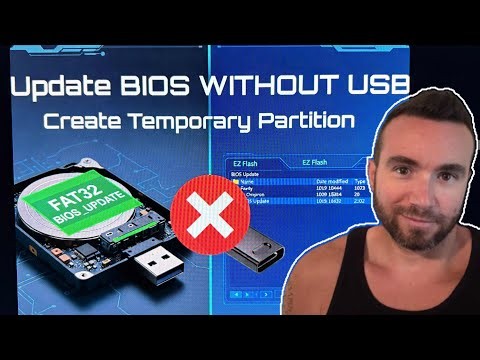 How to Update BIOS Without a USB Stick – Create Temporary FAT32 Partition (Easy)