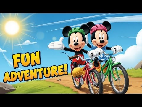 🚲 Mickey Mouse & Minnie’s Bike Ride Adventure 😂| Funny Cartoon for Kids 🐭