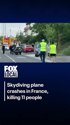 Skydiving plane crashes in France, killing all 11 people aboard